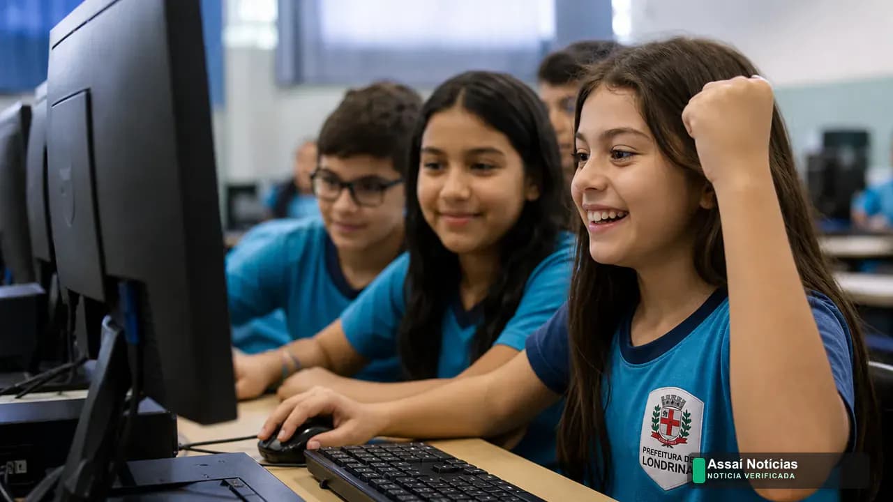 Estudantes da rede municipal de Londrina participam de atividade escolar ligada à ciência e tecnologia