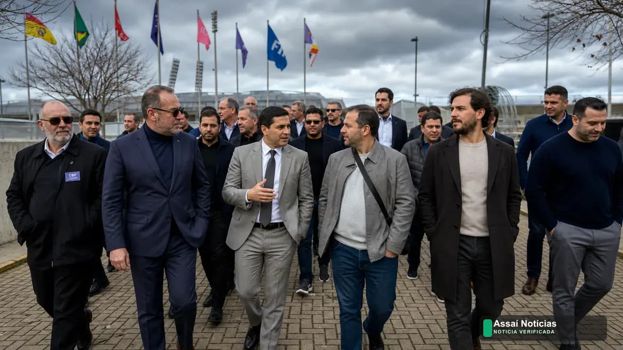 CEO da Squadra Sports com dirigentes brasileiros em visita técnica a estádio da MLS nos Estados Unidos