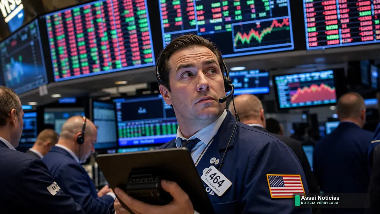 Composição de SpaceX com gráficos de bolsa para ilustrar o impacto do IPO bilionário no mercado de ações