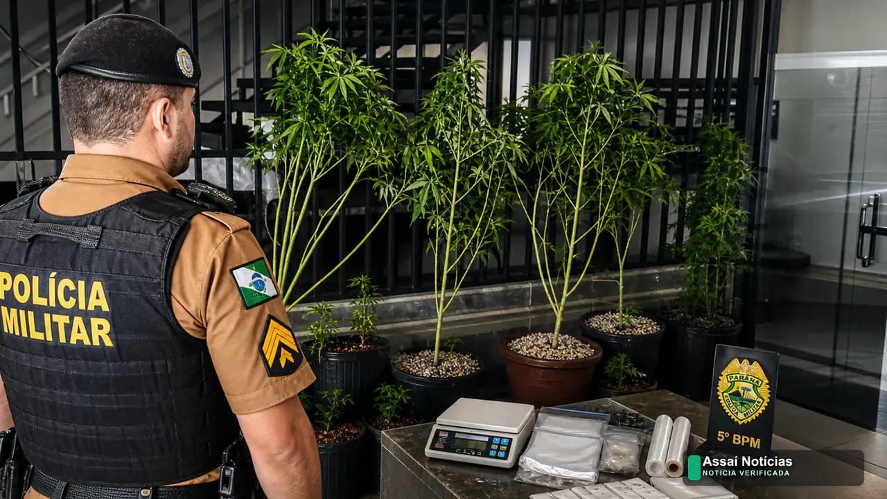 Polícia Militar desmantela plantação de maconha em Londrina